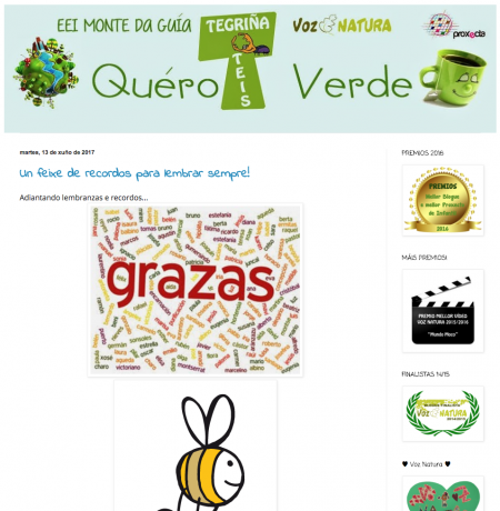 La escuela infantil Monte da Guía, premio al mejor blog